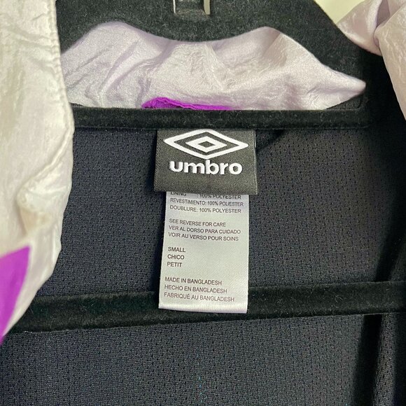 Vintage 90s Umbro Purple/Black/Blue Colorblock Windbreaker Mens Size Small - Picture 5 of 7